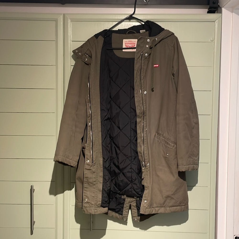Levi’s Women Mod Coat/Jacket/XS/Cotton/Green/Pc9-757100000